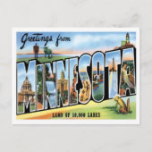 米国からのミネソタの挨拶 ポストカード (正面)