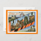 米国からのユタの挨拶州葉書 ポストカード (正面/裏面)