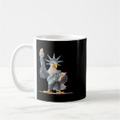 米国かわいらしの愛国衣装衣装ロー コーヒーマグカップ (左)