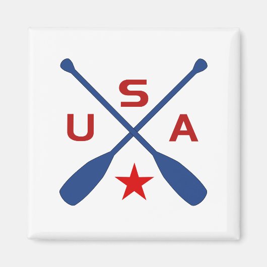 米国がパドルオールをスターライトカラーで横断 マグネット (正面)