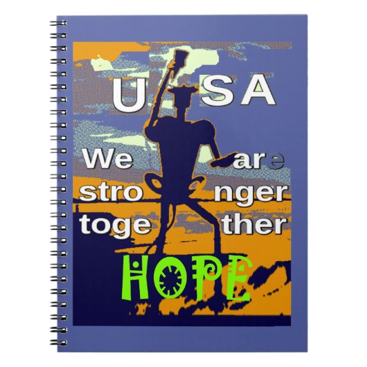 米国が力を合わせる ノートブック (正面)