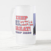 米国が印を付けるTrump Hugs大統領 フロストグラスビールジョッキ (正面左)