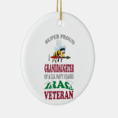 米国すごい海軍誇りを持った海辺の孫娘 セラミックオーナメント (右)