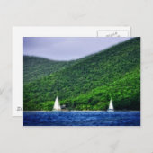 米国でのセーリングヴァージン諸島 ポストカード (正面/裏面)