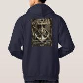 米国でトレンドカスタムを更新： Tシャツのフード パーカ (裏面)