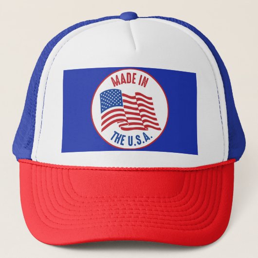 米国で作られたカッコいい心地よいトラック帽 キャップ (正面)