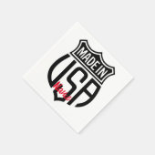 米国で作成Thunder_Cove スタンダードカクテルナプキン (角)