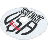 米国で作成Thunder_Cove ブラッシュドポリエステルツリースカート (アングル)