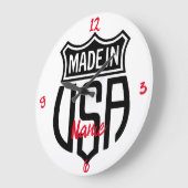 米国で作成Thunder_Cove ラージ壁時計 (傾斜)