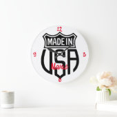 米国で作成Thunder_Cove ラージ壁時計 (ホーム)