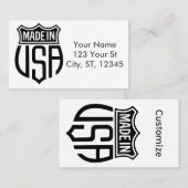 米国で作成Thunder_Cove 名刺 (正面/裏面)