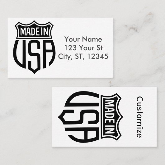 米国で作成Thunder_Cove 名刺 (正面/裏面)