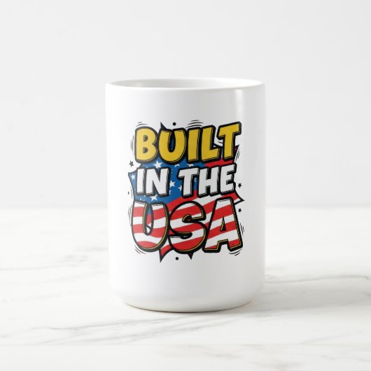 米国で構築 コーヒーマグカップ (中央)