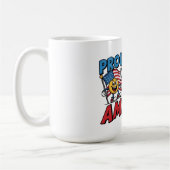 米国で誇らしげに作られる コーヒーマグカップ (左)