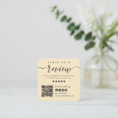 米国との接続QRコードレビューUs Soft Groovy スクエア名刺 (スタンド正面)