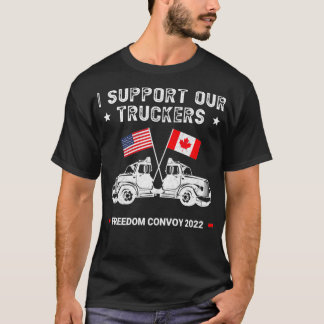 米国とカナダがTruckers Premiumをサポート Tシャツ