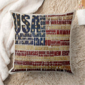 米国とスターとストライプの連邦州 クッション (ブランケット)