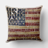 米国とスターとストライプの連邦州 クッション (裏面)