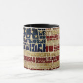 米国とスターとストライプの連邦州 マグカップ (中央)