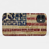 米国とスターとストライプの連邦州 Case-Mate iPhoneケース (裏面(横))