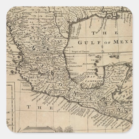 米国とメキシコ スクエアシール (正面)