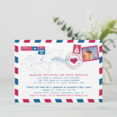 米国と英国の航空郵便受付 招待状 (スタンド正面)