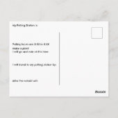 米国には国王が計画を立てて投票する国はない ポストカード (裏面)