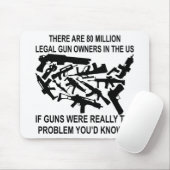 米国には8000万人の合法的な銃所有者がいる マウスパッド (マウス)