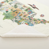 米国によっては地図-私達の国民の花束--が開花します シェルパブランケット (3/4)