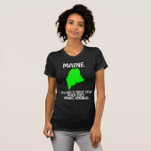 米国に侵攻する時のアイスランドの最初の停車地 - メイン州 Tシャツ (正面フル)