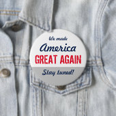 米国に対して素晴らし再び声明をカスタム出した 缶バッジ (インサイチュ)