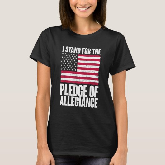 米国に忠誠を誓うのだ誇りを持った Tシャツ (正面)