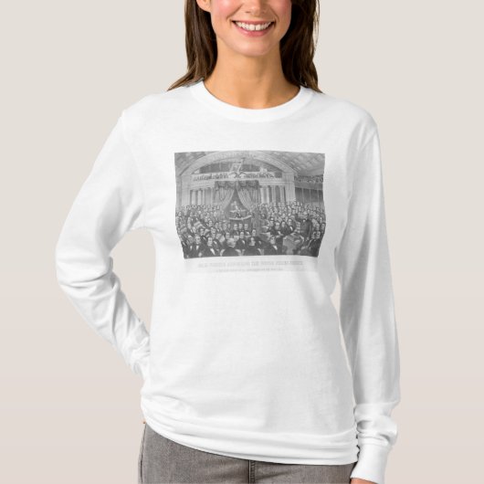 米国に演説しているダニエル・ウェブスター Tシャツ (正面)