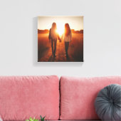 米国に食われる キャンバスプリント (インサイチュ (リビング))