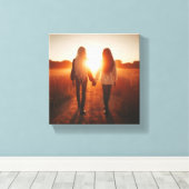 米国に食われる キャンバスプリント (インサイチュ (ウッドフロア))