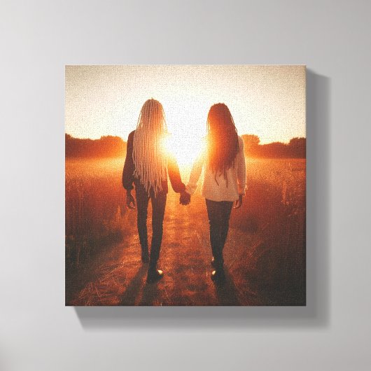 米国に食われる キャンバスプリント (正面)