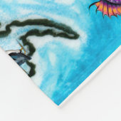 米国のおもしろいの地図 フリースブランケット (角)