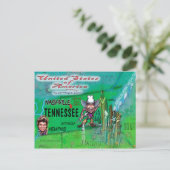 米国のおもしろいの地図 ポストカード (スタンド正面)