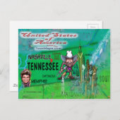 米国のおもしろいの地図 ポストカード (正面/裏面)