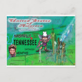 米国のおもしろいの地図 ポストカード (正面)