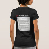 米国のための話Zooey Zephyr Tシャツ (裏面)