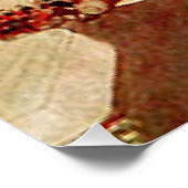 米国のアブラハム・リンカーン大統領とバラと帽子 ポスター (コーナー)