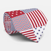 米国のアメリカのパッチワークの赤い白く及び青 ネクタイ (ロール)
