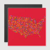 米国のアルファベットマップ (正面/裏面)