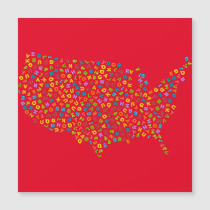 米国のアルファベットマップ