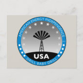 米国のエネルギー独立 ポストカード (正面)