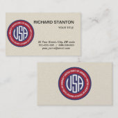 米国のエンブレム 名刺 (正面/裏面)