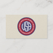 米国のエンブレム 名刺 (裏面)