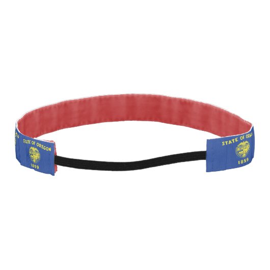 米国のオスリップまたは滑ることンゴ州の旗を持つ非ヘッドバンド アスレチックヘッドバンド (裏面)