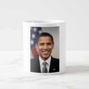 米国のオバマ選大統領 ジャンボコーヒーマグカップ